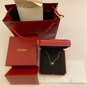 Cartier 18 k white gold LOVE collection necklace